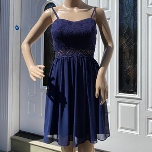 BCX navy blue dress